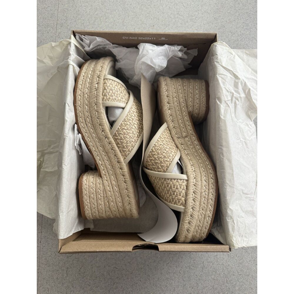 Dolce Vita "Eldora" Crisscross Espadrille Wedge Sandal size 9.5